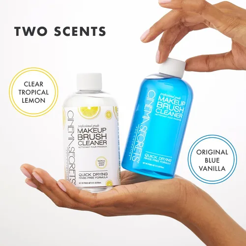 Vista 7 de Cinema Secrets Kit limpiador de brochas de maquillaje original, limpiador profesional + lata de limpieza para brochas de maquillaje, fórmula