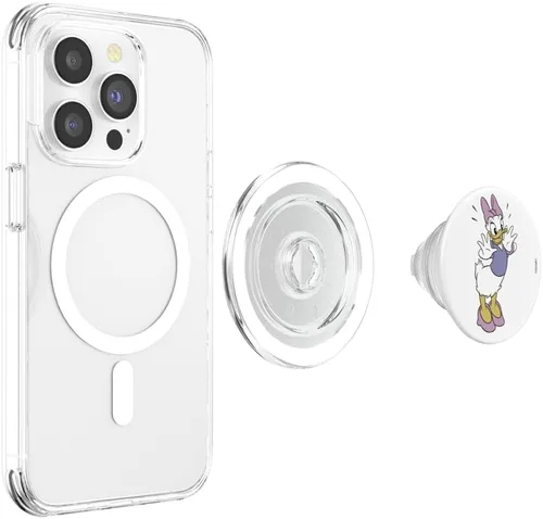 Vista 4 de Disney Mickey y sus amigos Daisy Duck Surprised Retrato PopSockets MagSafe PopGrip para iPhone