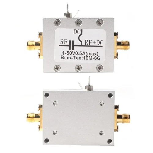 Vista 7 de Módulo de T de sesgo de banda ancha de 2 uds, 10 MHz a 6 GHz, radiofrecuencia de microondas, módulo amplificador coaxial de bajo ruido