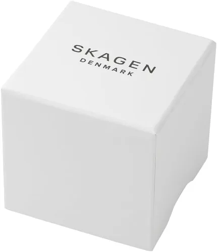 Vista 8 de Skagen Men's Grenen Three-Hand Date Watch with Steel Mesh or Leather Band