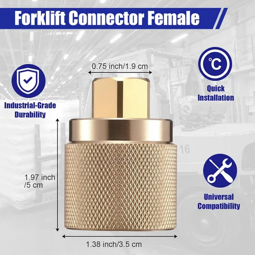 Vista 2 de 2 Pack RE7141F Forklift Connector Female,Propane Tank Connector