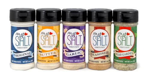 Vista 6 de Mantequilla MySALT – Alternativa de sal sin sodio con sabor a mantequilla – Para maíz en la mazorca, papas, verduras y más – 3 onzas