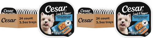 Vista 16 de Comida enlatada para perros adultos,sabor césar, Carne Beef #1 ingredient, easy to digest, no fillers or added sugar, complete & balanced, use as