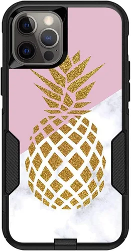 Vista 27 de MightySkins Skin compatible con OtterBox Commuter iPhone 12 y 12 Pro - Mármol ámbar Funda protectora de vinilo duradera y única Fácil de aplicar