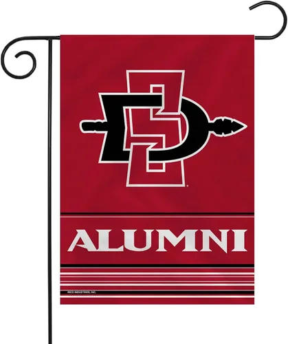 Vista 42 de Rico Industries NCAA Alumni - Bandera de jardín de doble cara de 13 x 18 pulgadas