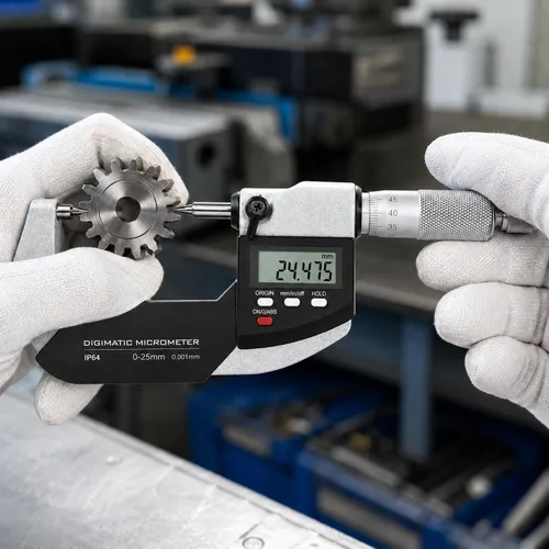 Vista 7 de Micrómetro digital con rango de medición de 0-1"/0-25mm, herramienta de medición de micrómetro electrónico, pulgadas/métrico