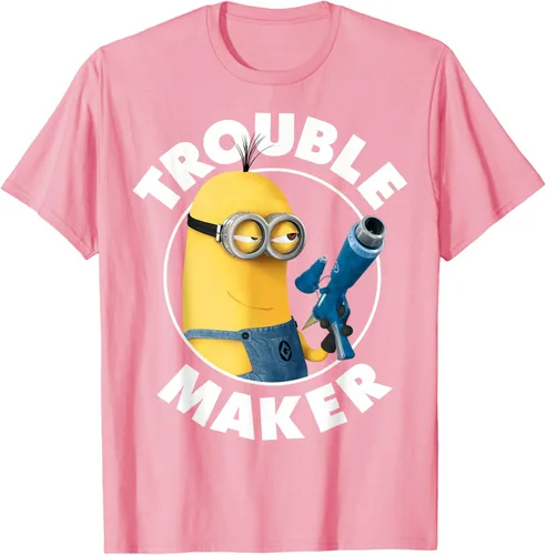 Vista 83 de Despicable Me Minions Kevin Fabricante de Problemas Gráfico Camiseta Negro