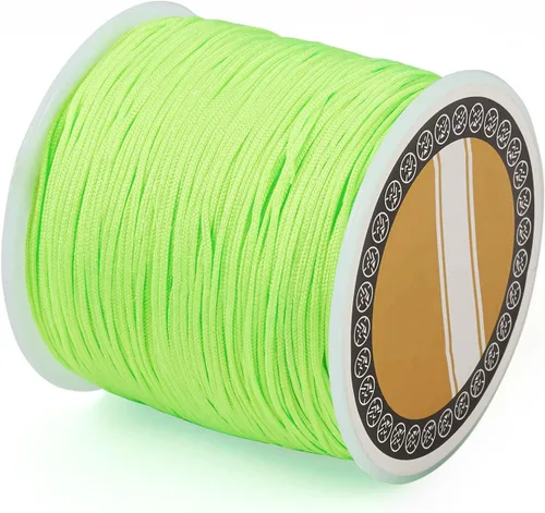 Vista 22 de Cheriswelry 8 rollos de 49 yardas/rollo de 0.031 in de hilo de nailon para macramé, cordón de nudo chino para pulsera tejida personalizada