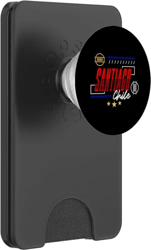 Vista 8 de Santiago Chile Famosa ciudad sudamericana chilena lugares de interés PopSockets Standard PopGrip