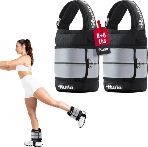 Vista 13 de Ankle & Wrist Weights - 8/16/20/30 lbs Pair (4-15lbs - Each) Dual Adjustable Secure Strap System, Patented Design, Ideal for Home Workouts