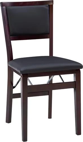 Vista 7 de Linon Minix Dark Espresso Pad - Silla plegable en un juego de dos