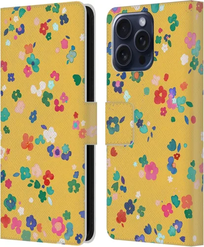 Vista 278 de Head Case Designs Officially Licensed Ninola Ditsy Flowers Yellow Nature Bold Leather Wallet Case Compatible with Samsung Galaxy A07 4G
