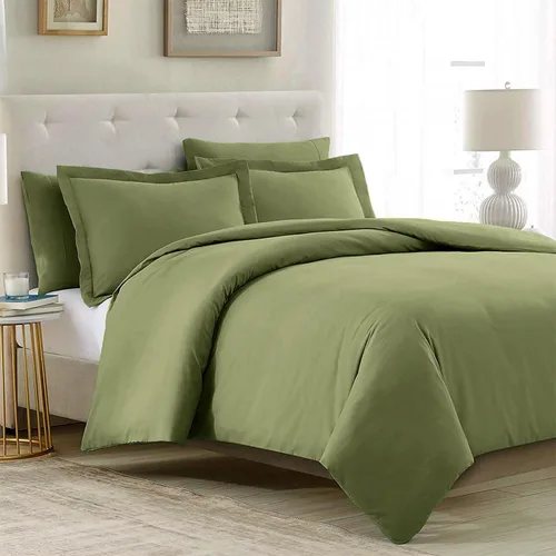 Vista 11 de Mellanni Juego de funda de edredón – Juego de ropa de cama de 3 piezas de la colección icónica – Lujo de hotel, extrasuave y refrescante – 1102