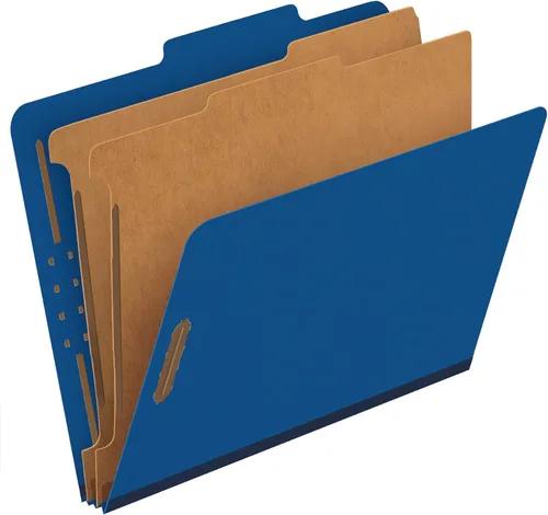 Vista 8 de Pendaflex - Carpetas clasificadoras, 2 divisores, sujetadores de 2 pulgadas, tamaño carta, azul oscuro, 10 por caja (24132P) (Paquete de 5)