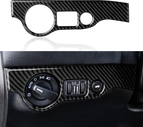 Vista 16 de Coche cambio cambio panel cubierta calcomanías para 2011 2012 2013 2014 Dodge cargador accesorios fibra carbono interior pegatinas