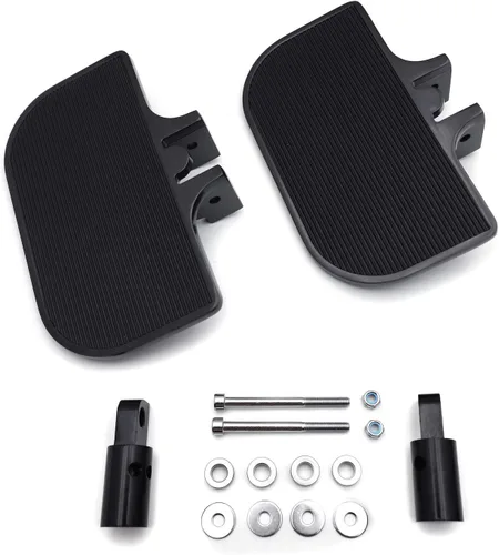 Vista 4 de HK MOTO HongK- Motocicleta Pasajero Mini Floorboards Pasapiés Traseros Soportes de Reposapiés Compatible con H-D Dyna Fat Bob Low Rider Street Bob
