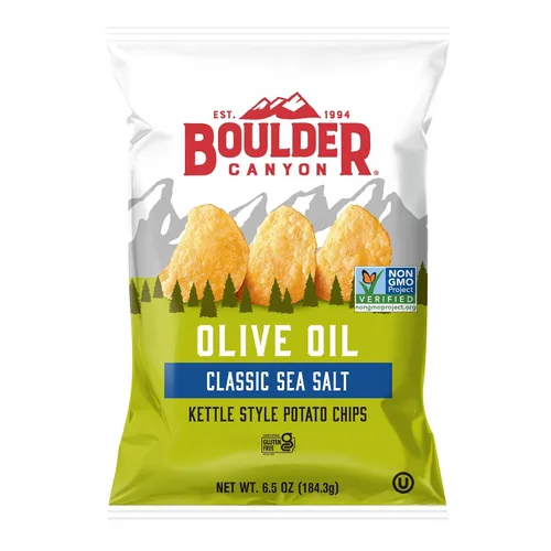 Vista 5 de Boulder Canyon Papas fritas - Hickory BBQ (1.5 oz/Caja de 55)