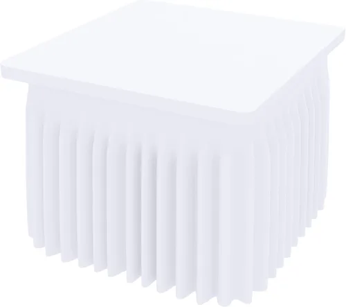Vista 48 de Smiry Mantel de Spandex, Mantel Elástico Ajustable Extensible para Mesas Rectangulares de 6 Pies, Falda Cubierta de Mesa Impermeable y Lavable