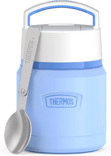 Vista 11 de THERMOS ICON - Tarro de alimentos de acero inoxidable con cuchara, 12 onzas, color negro