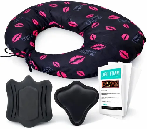 Vista 2 de BBL - Cojín de asiento después de la cirugía, almohada BBL, soporte de almohada de cadera, almohadillas de espuma Lipo, tablero abdominal, triángulo