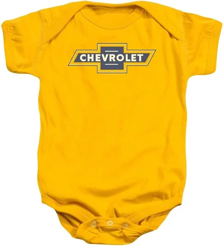 Vista 2 de Sons of Gotham Blue and Gold Vintage Bowtie Baby Bodysuit