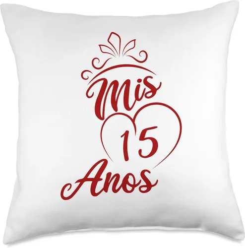 Vista 5 de Quinceanera Mis 15 Anos 15th Membrillo Almohada