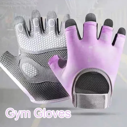 Vista 6 de 2 guantes de levantamiento de pesas para hombres y mujeres, protección completa de la palma y transpirables, guantes de entrenamiento para gimnasio