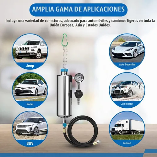 Vista 8 de Limpiador de inyectores de combustible, serie C80 CFS, limpiador de inyectores para vehículos EFI, máquina limpiadora de inyectores de combustible