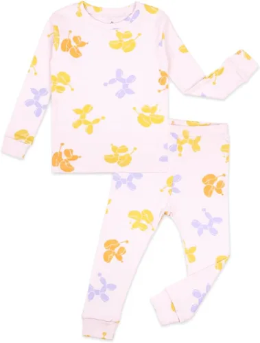 Vista 11 de moimoln Sibling Matching 6M-8Y Pijamas de algodón suave y cálido de modal con mangas largas de personaje, ajustados, para dormir todos los días