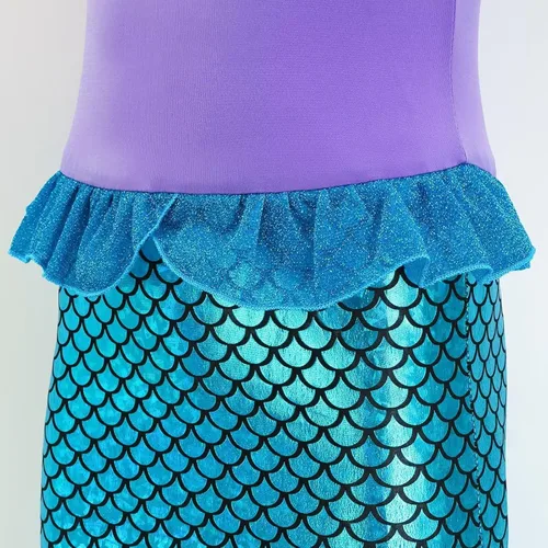 Vista 6 de Avady Disfraz de princesa para niñas, disfraz de princesa con accesorios