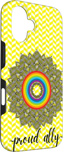 Vista 3 de Proud Ally LGBTQIA Gay Pride Month Celebration Case for iPhone 16