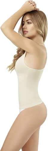 Vista 3 de Premium Colombiana Shapewear Body Suit para Mujer sin costuras Camisola Blusa aplana la espalda del vientre correas cruzadas Fajas Colombianas