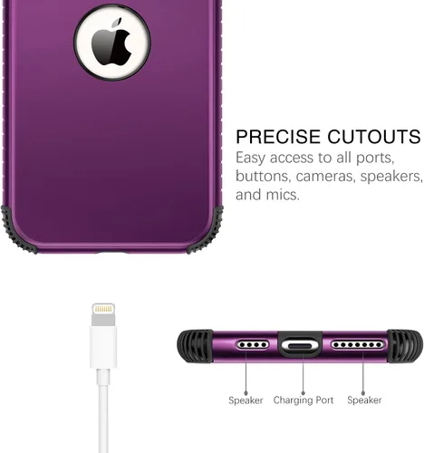 Vista 4 de BENTOBEN Fundas para iPhone 11 Pro Max, 2 en 1, ajuste delgado, resistente, híbrido, a prueba de golpes, de poliuretano termoplástico suave