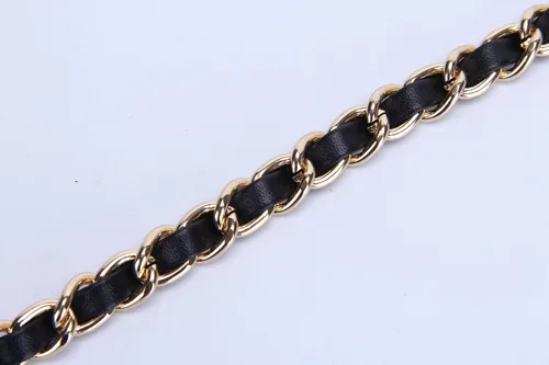Vista 6 de VanEnjoy Correa de cadena para bolso con borla, piel de microfibra, repuesto para correas de hombro para bolso de 47 pulgadas Negro