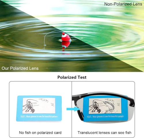 Vista 5 de Mens Sunglasses Polarized Photochromic Safety Glasses For Women Night Vision Glasses UV400 Outdoor Sports Driving Sun Glasses