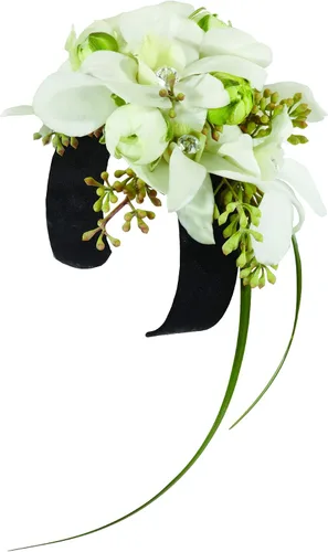 Vista 4 de Floral Supply Online - Pulsera brillante Slaplet. Pulseras florales de ramillete a presión para bodas, bailes, bailes o eventos., Plástico, No es