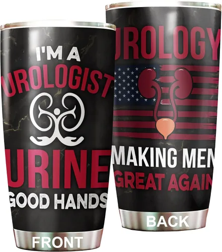 Vista 12 de Urology - Vaso de regalo para urólogo, tapa de popote de acero inoxidable de 20 onzas, regalo divertido para urólogo, regalo para el día nacional