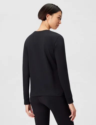 Vista 3 de Nike Sportswear Club - Camiseta de manga larga para mujer Negro/Blanco