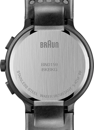 Vista 5 de Braun BN0159BKBKG - Reloj de cuarzo japonés con pantalla digital analógica color negro