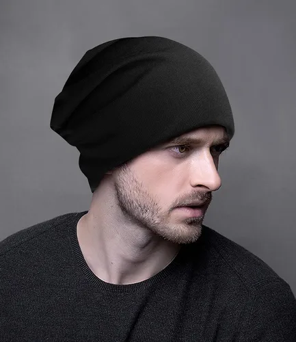 Vista 2 de SD SHADOW DOMAIN Gorro moderno y elegante de tela de punto de calidad, transpirabilidad y elasticidad