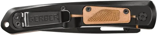 Vista 4 de Gerber Gear Affinity - Cuchillo de bolsillo plegable con borde liso D2, hoja de 3.6 pulgadas, cobre