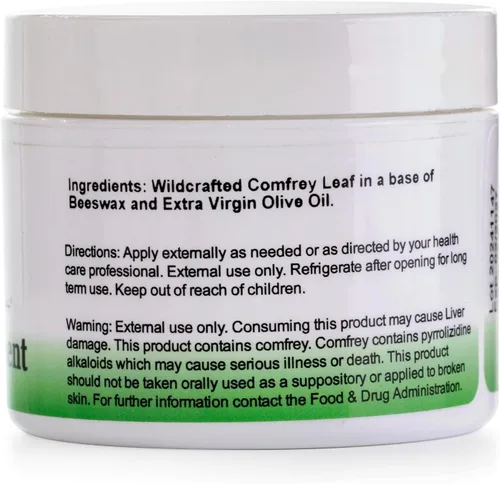 Vista 2 de Christopher's Original Formulas Ungüento de consuelda, 2 onzas – Ungüento de hierbas con hoja de consuelda orgánica en una base de cera de abeja