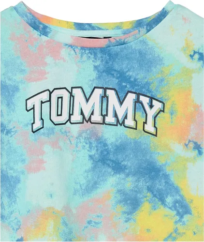 Vista 2 de Tommy Hilfiger Camiseta con logotipo tonal para niña (niños grandes)