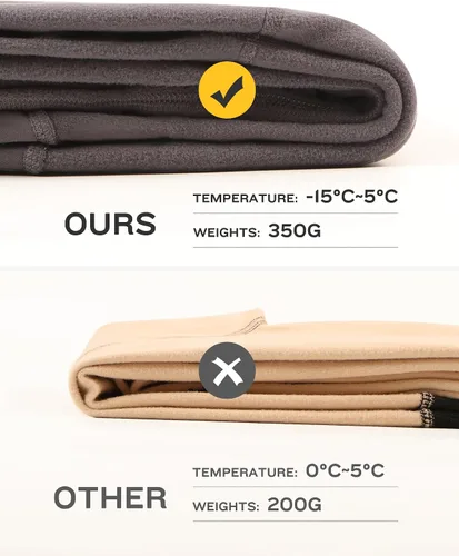 Vista 5 de ATHVOTAR Leggings térmicos cálidos de invierno con bolsillos para mujer con forro polar