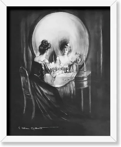 Vista 43 de Poster Master Póster vintage – Impresión de pintura de bailarina en la cabeza de la muerte – Arte surrealismo – Regalo gótico para él, ella