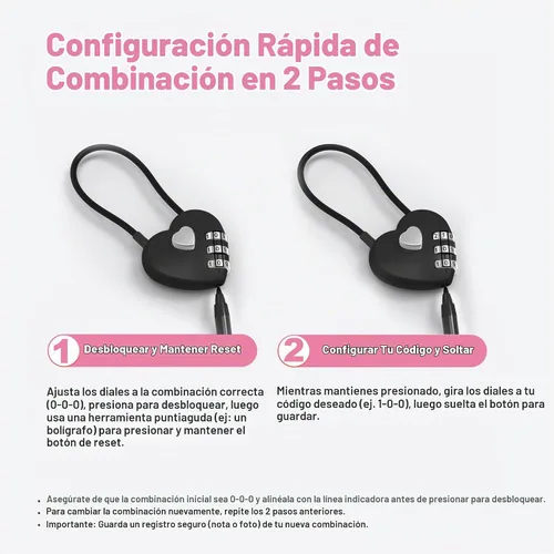Vista 5 de Cable de bloqueo de combinación de 3 dígitos de 1 pie, bloqueo de cable largo combinado con código, combinación de candado pequeño de alambre fino