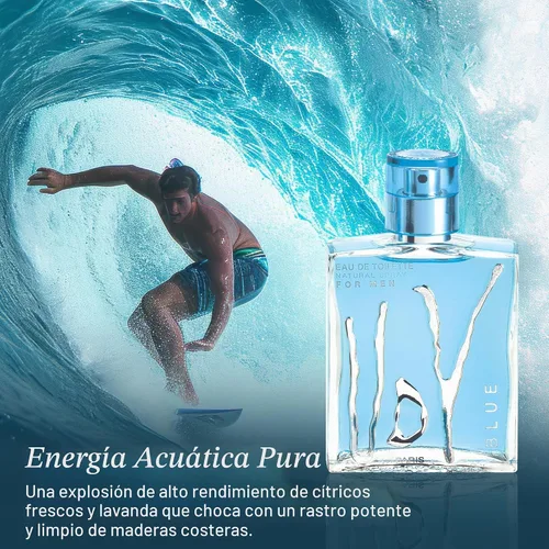 Vista 2 de Ulric de Varens Blue Eau de Toilette Spray para hombre, 100 ml/3.4 fl oz