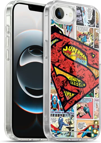 Vista 45 de Head Case Designs Funda de gel con licencia oficial de Superman DC Comics Collage Comicbook Art [protección de grado militar] compatible con Apple