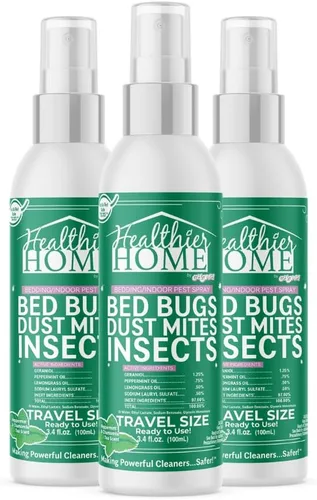Vista 9 de CHOMP! Spray repelente de insectos de tamaño para viajes, natural, control de plagas de interior aprobado por la TSA para viajes y hogar, a base