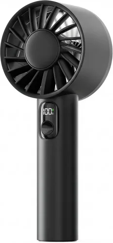 Vista 11 de FrSara Mini ventilador portátil de mano, pequeño ventilador personal recargable, artículos esenciales de viaje de verano con 6 velocidades, 3000